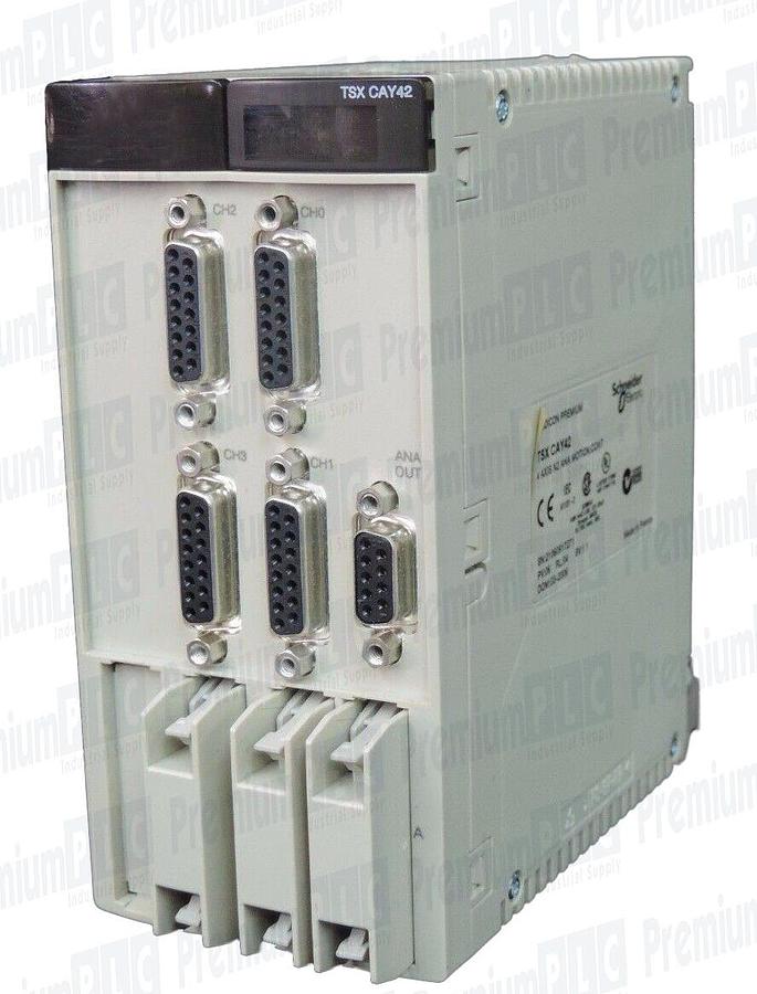 Used NEW SCHNEIDER ELECTRIC MODICON TSXCAY42 4 AXIS N2 ANA MOTION CONTROL TSX CAY42