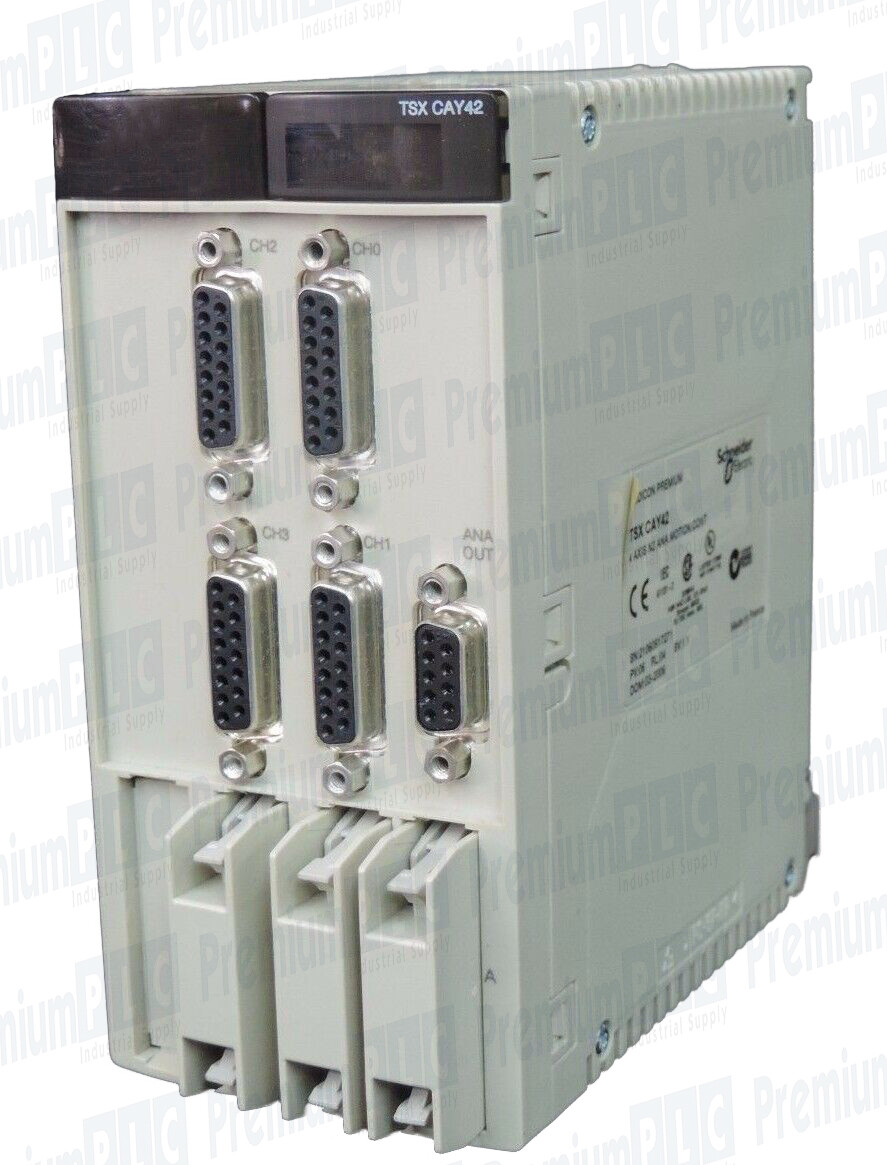 Used NEW SCHNEIDER ELECTRIC MODICON TSXCAY42 4 AXIS N2 ANA MOTION CONTROL TSX CAY42