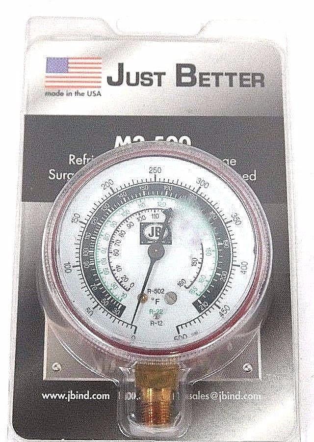Used NEW JUST BETTER M2-500 REFRIGERATION PRESSURE GAUGE M2500