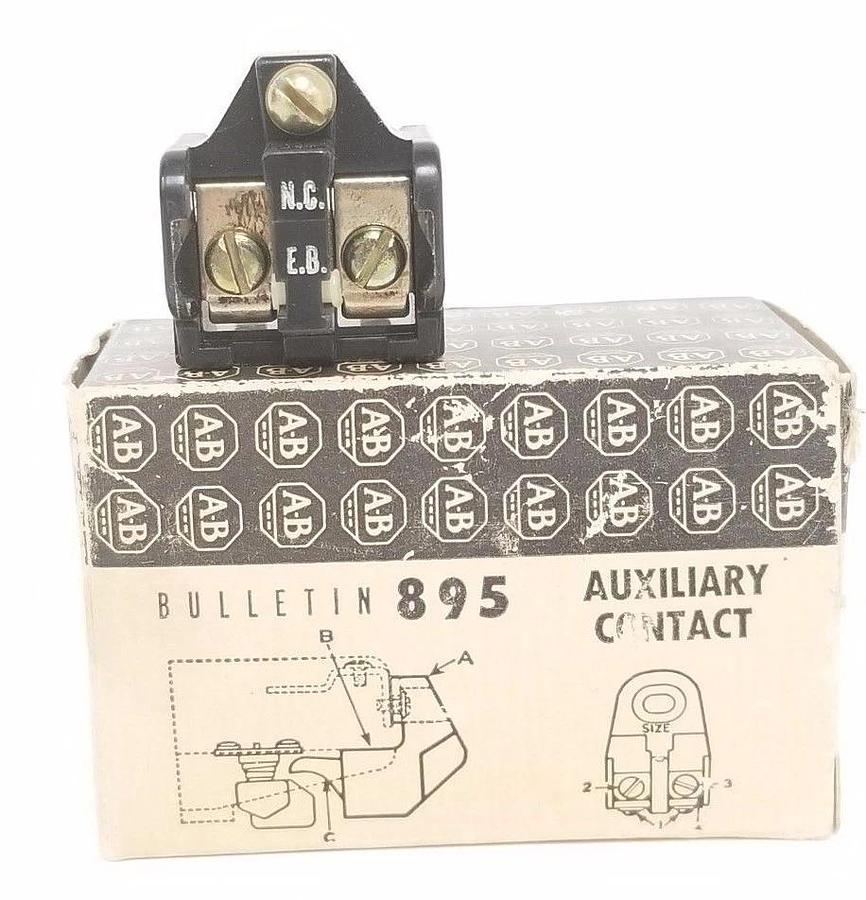 NIB ALLEN BRADLEY 1495-G0 AUXILIARY CONTACT 1495G0, SER. A