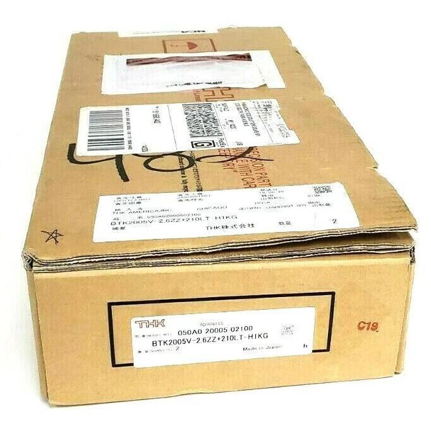 Used BOX OF 2 NEW THK BTK2005V-2.6ZZ+210LT-H1KG BALL SCREWS AIH06115