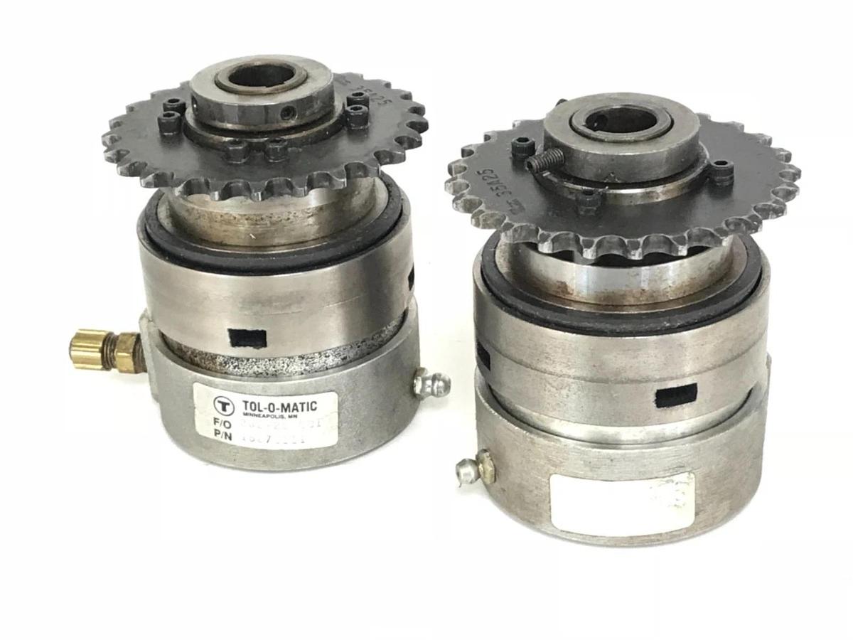Used LOT OF 2 TOL-O-MATIC 16070111 ROLLER BEARING ASSY. W/ MARTIN 35A25 SPROCKET