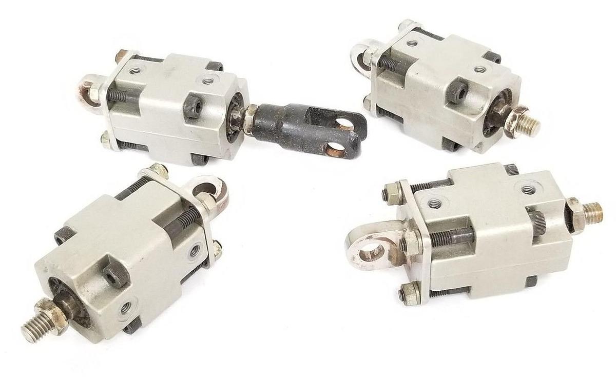 Used LOT OF 4 SMC CQ1B2030DM CYLINDERS CQ1-B20-30DM, 140 PSI