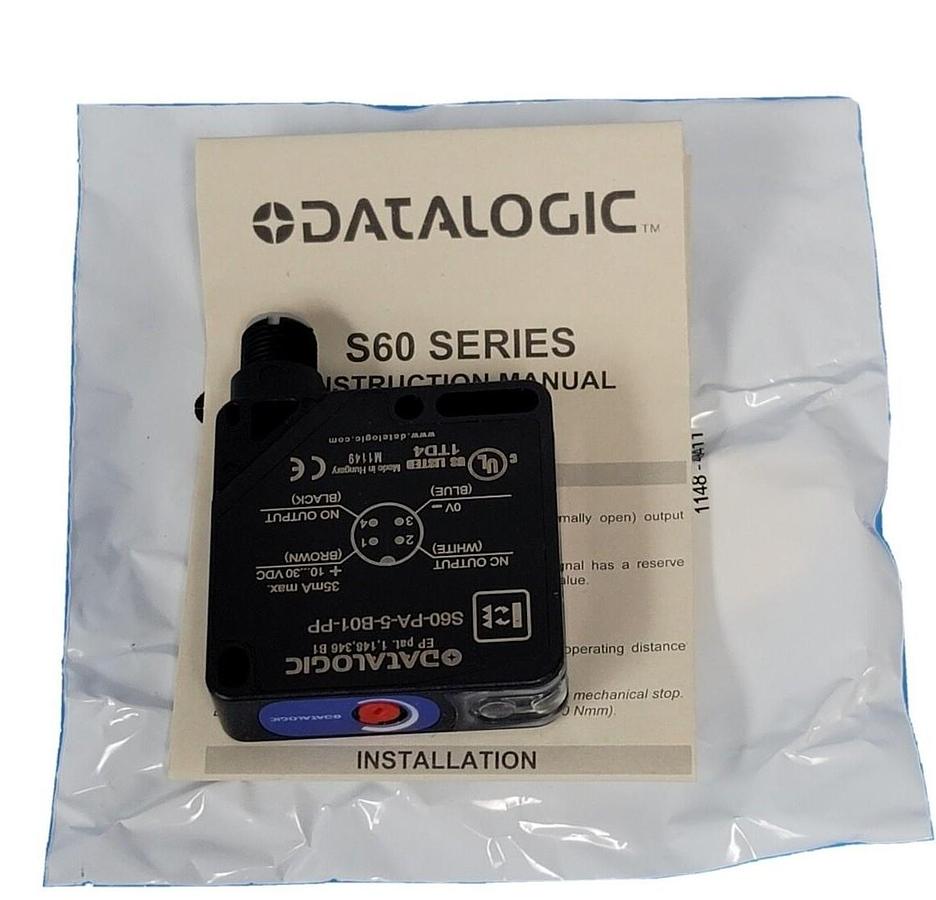 Used NEW DATALOGIC K03ACC017 S60 PHOTOCELL KIT W/ R3 REFL BRKT HDWR