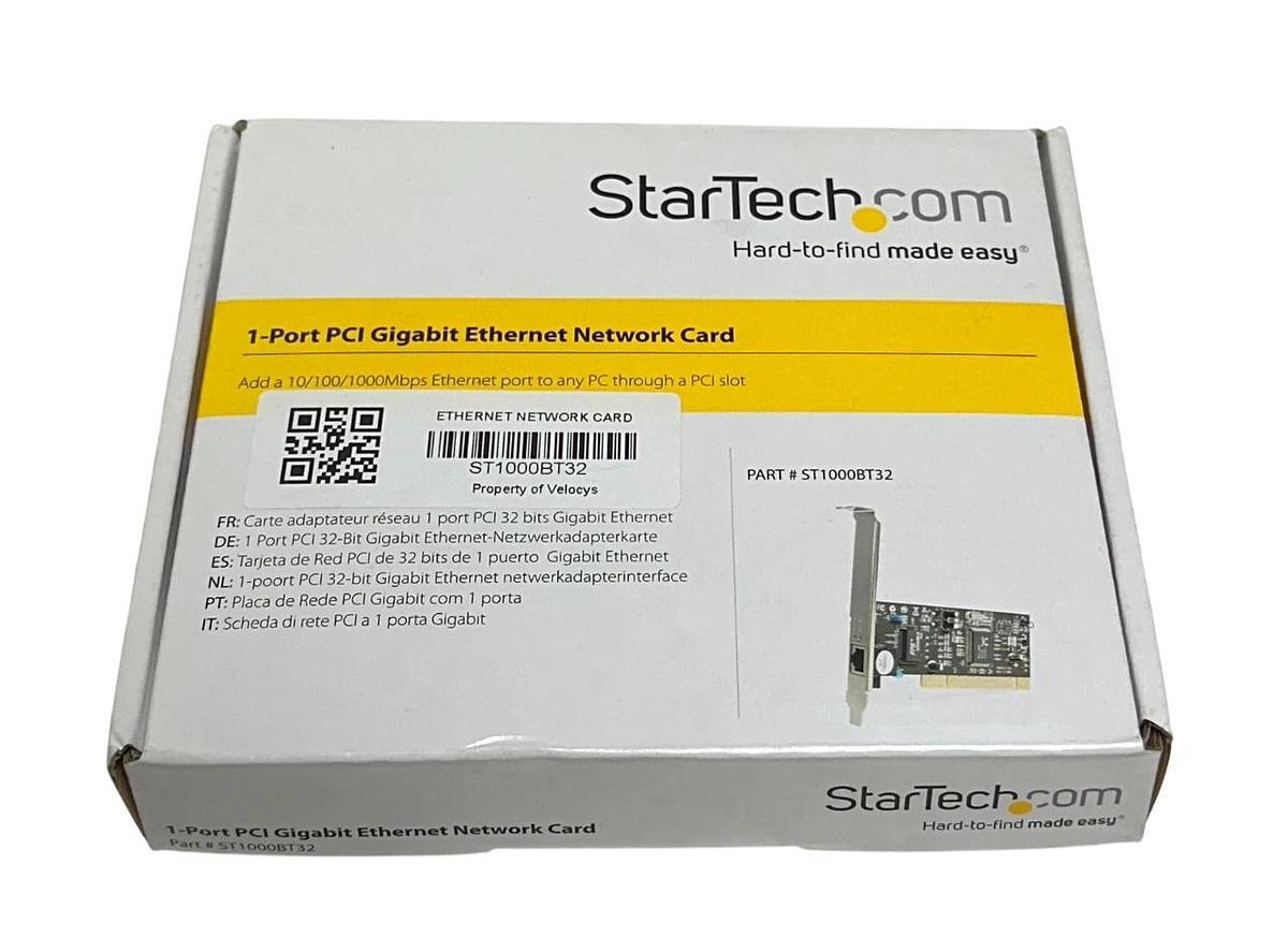 Used StarTech ST1000BT32 1PORT PCI GIGABIT Ethernet NETWORK CARD 10/100/1000Mbps NSMP