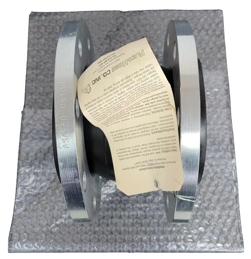 Used NEW FLEX HOSE CO. 4'' I.D.NNS EXPANSION JOINT NNS 1.D.NNS