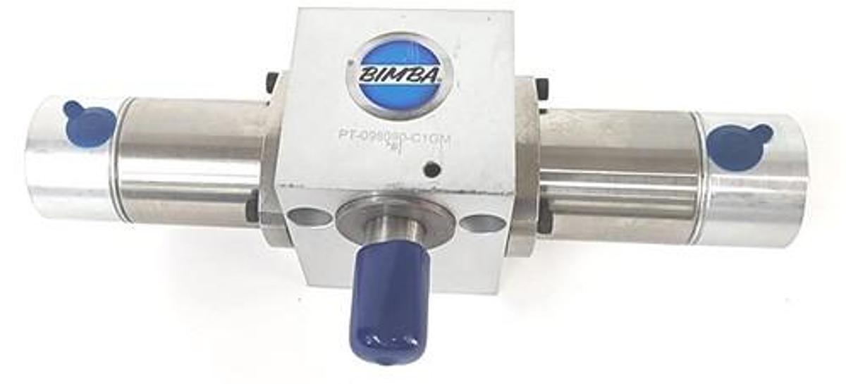 Used NEW BIMBA PT-098090-C1GM PNEU-TURN PNEUMATIC ROTARY ACTUATOR