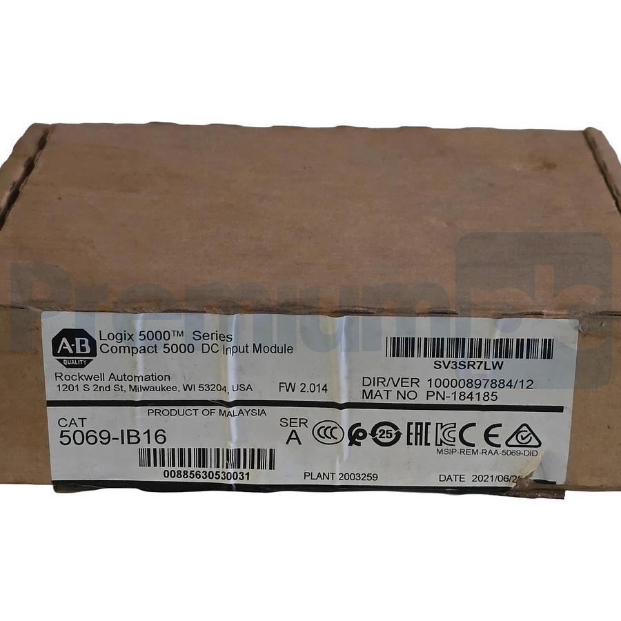 Allen Bradley 5069-IB16 /A CompactLogix 5000 16-Ch 24V DC Sink Input Module NSMP