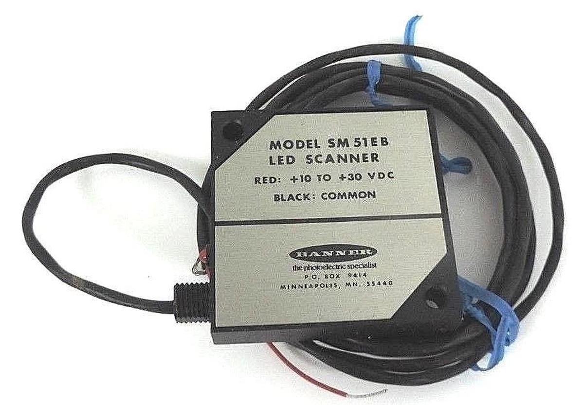 Used BANNER SM51EB LED SCANNER PHOTOELECTRIC EMITTER