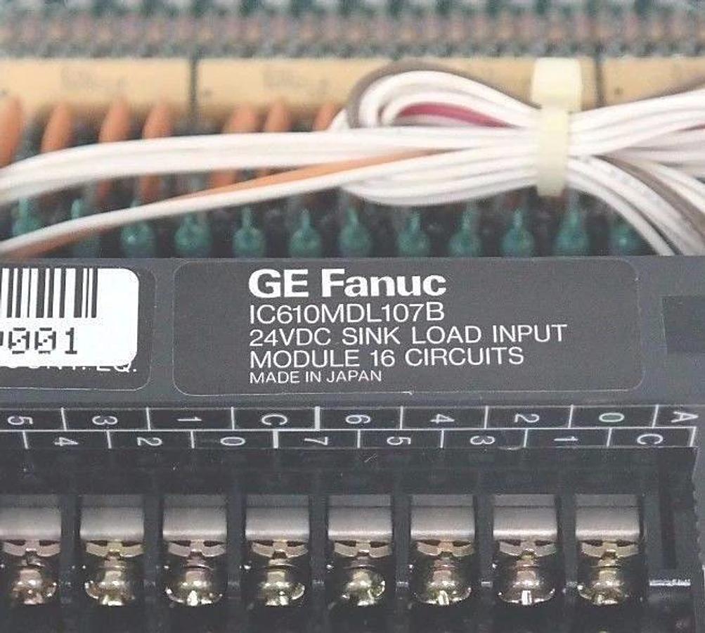 Used NIB GE FANUC IC610MDL107B SERIES ONE PROGRAMMABLE MODULE 24VDC SINK LD IN/16