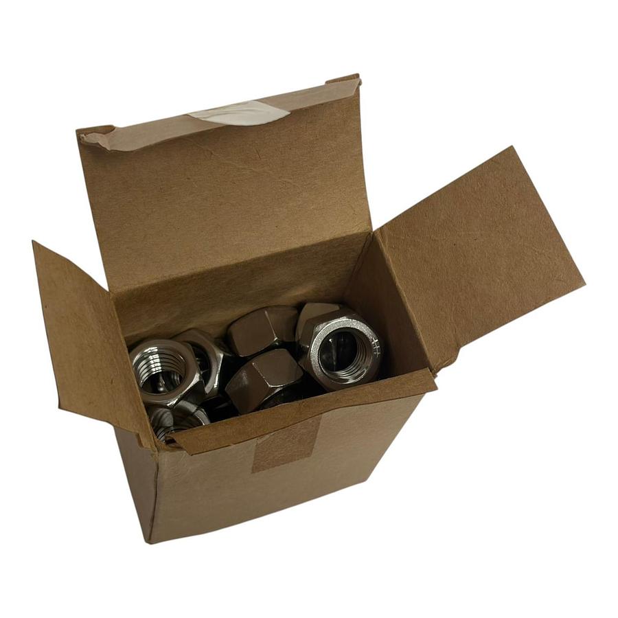 Used Atlantic Fasteners 5/8-11 Hex Nut 18-8 Stainless Steel Box of 25 Fasteners