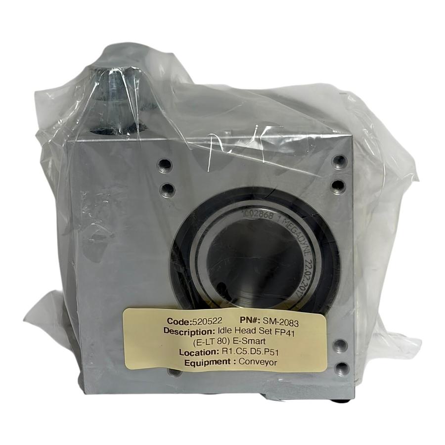 Megadyne SM-2083 Idle Head Set FP41 E-LT 80 E-Smart Conveyor Bearing Block New