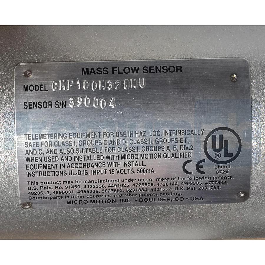 Used Micro Motion CMF100M328NU | CMF100 ELITE Coriolis Flow Meter 1" DN25 316L SS NEW