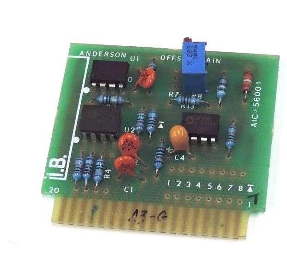 Used ANDERSON AIC-56001 OFFSET GAIN BOARD DIGITRONICS CB164B, 56001