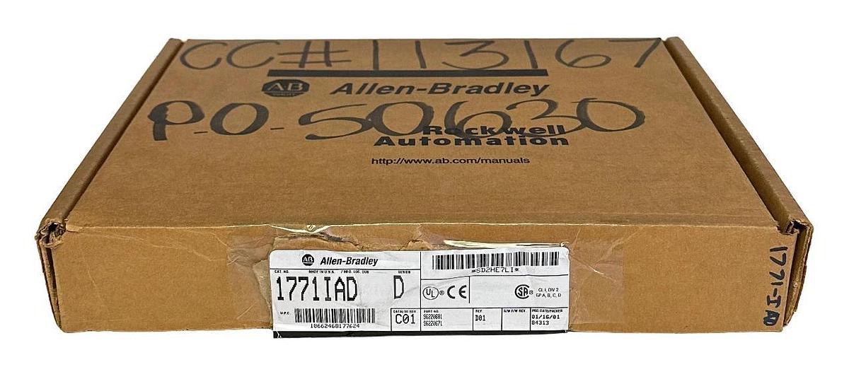 NEW ALLEN BRADLEY 1771-IAD /D PLC-5 16-PT DIGITAL INPUT MODULE REV. D01 1771IAD