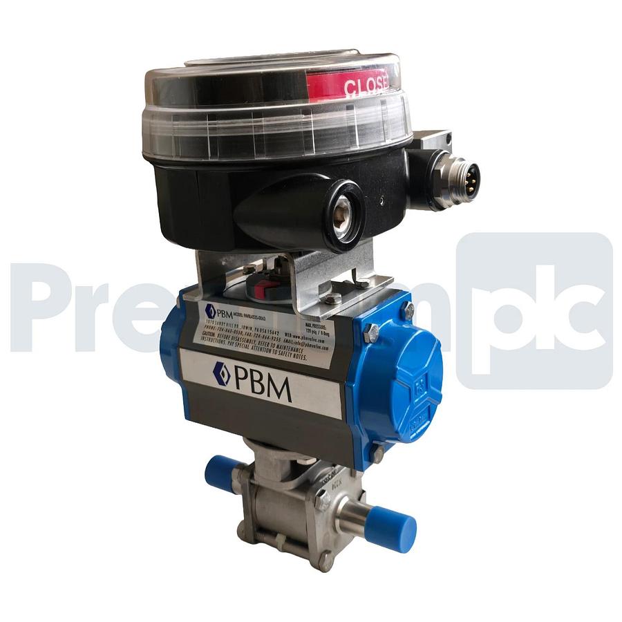 PBM PAVBL453S-0063 Actuator 3/4" SS Valve w/ StoneL Onyx ON922 DeviceNet Monitor