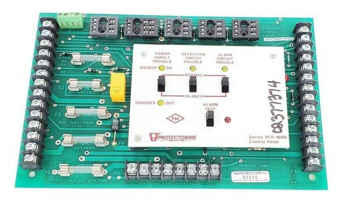 Used PROTECTOWIRE CP-1041-M-HD SERIES ACR-1600 CONTROL PANEL PC-1041