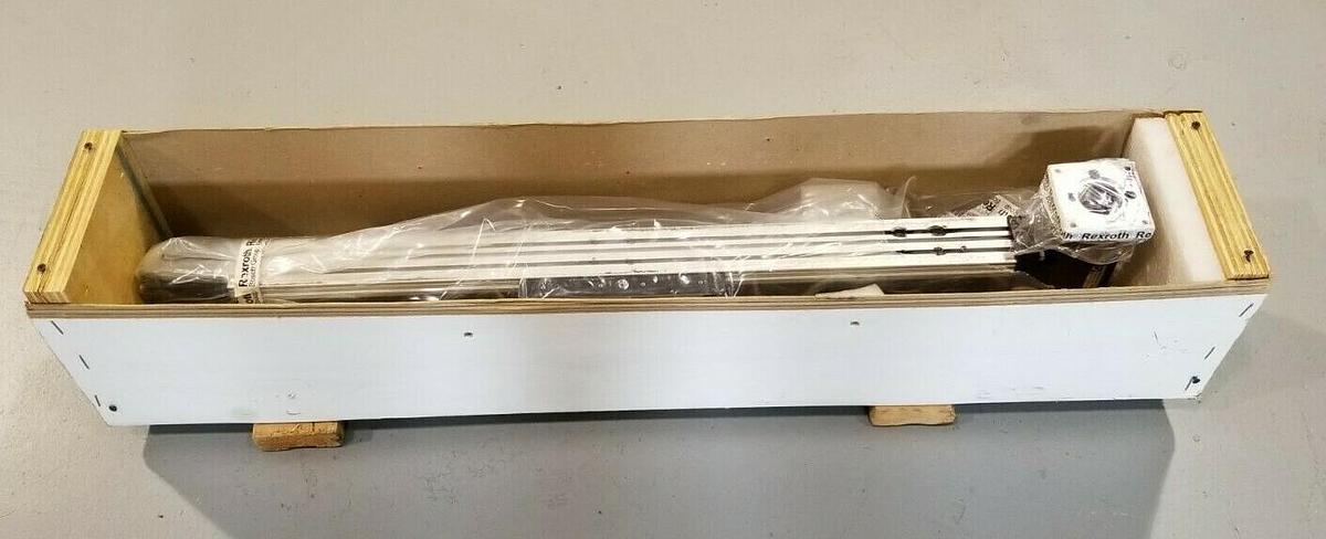 Used REXROTH CUSTPART-75 LINEAR SLIDE & SRS 030-M01-3-00 GEAR BOX 39-3/8'' IN. OAL
