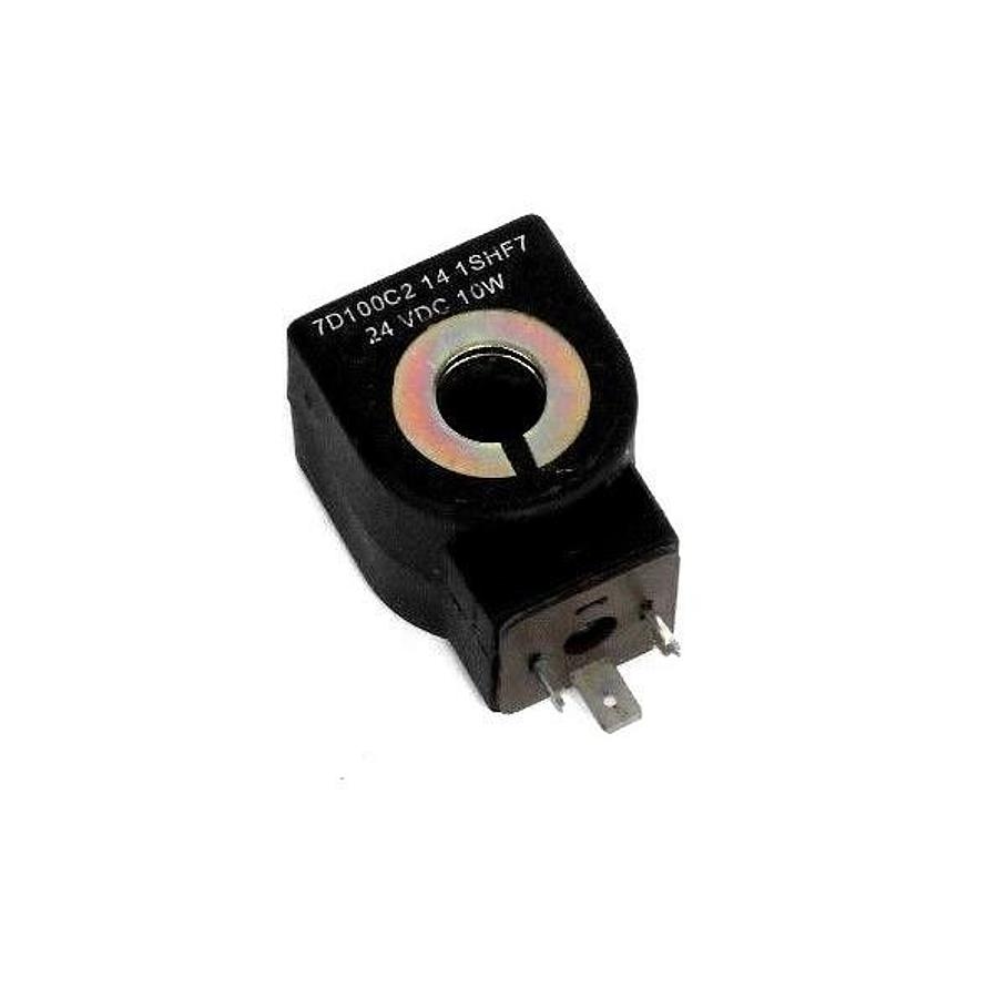 Used PARKER 7D100C2-14-1SHF7 SOLENOID VALVE COIL 24VDC 10W, 7121KBN2NV00