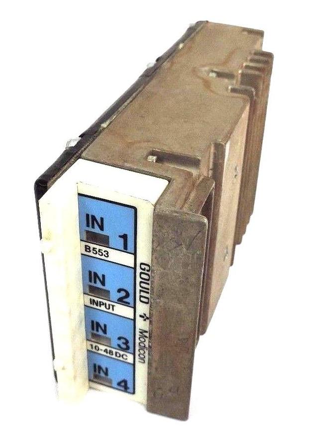 Used GOULD MODICON B553 10-48DC INPUT MODULE