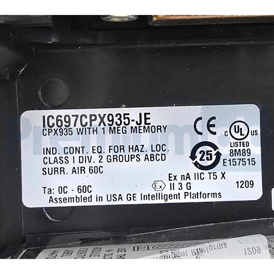 GE Fanuc IC697CPX935-JE | CPX935 90-70 CPU Module 1 Meg Memory IC697CPX935 NSMP
