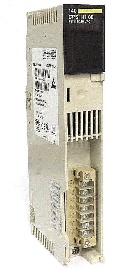 Used SCHNEIDER MODICON 140-CPS-111-00 AS PS 115/230V 3A MODULE 140CPS11100