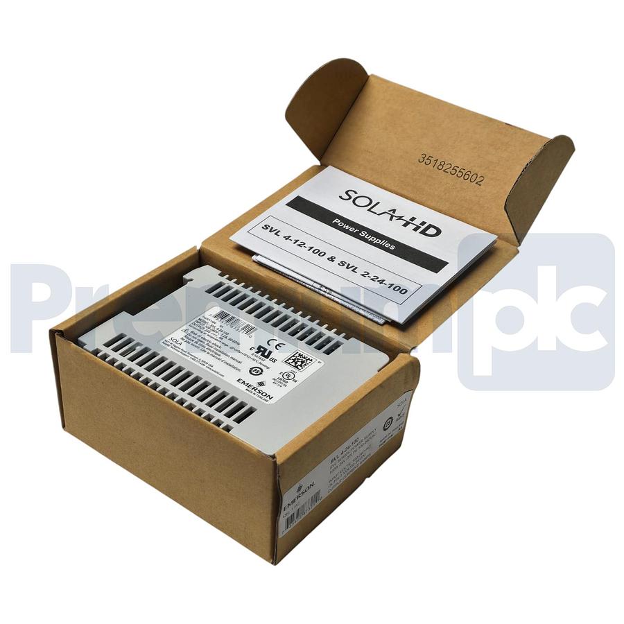 Used Emerson SolaHD SVL 4-24-100 Power Supply In: 100-240V Out: 24VDC 100W SVL424100