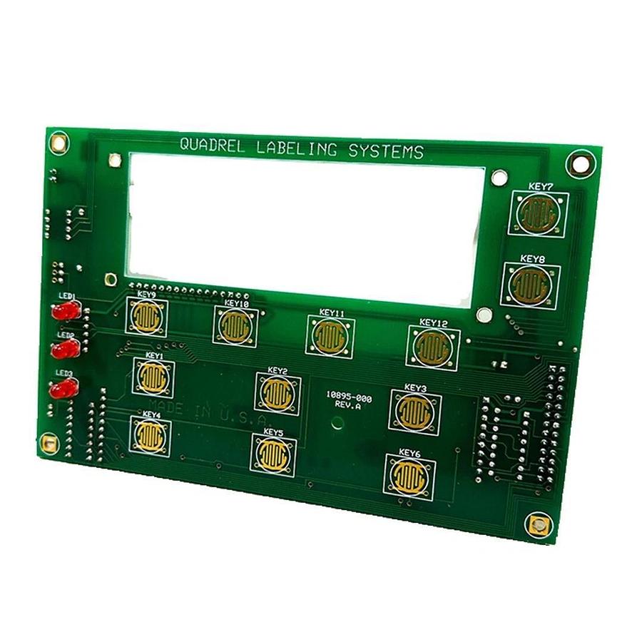Used NEW QUADREL LABELING SYSTEMS 10895-000 / 10895000 REV. A TOUCH PAD CONTROL BOARD