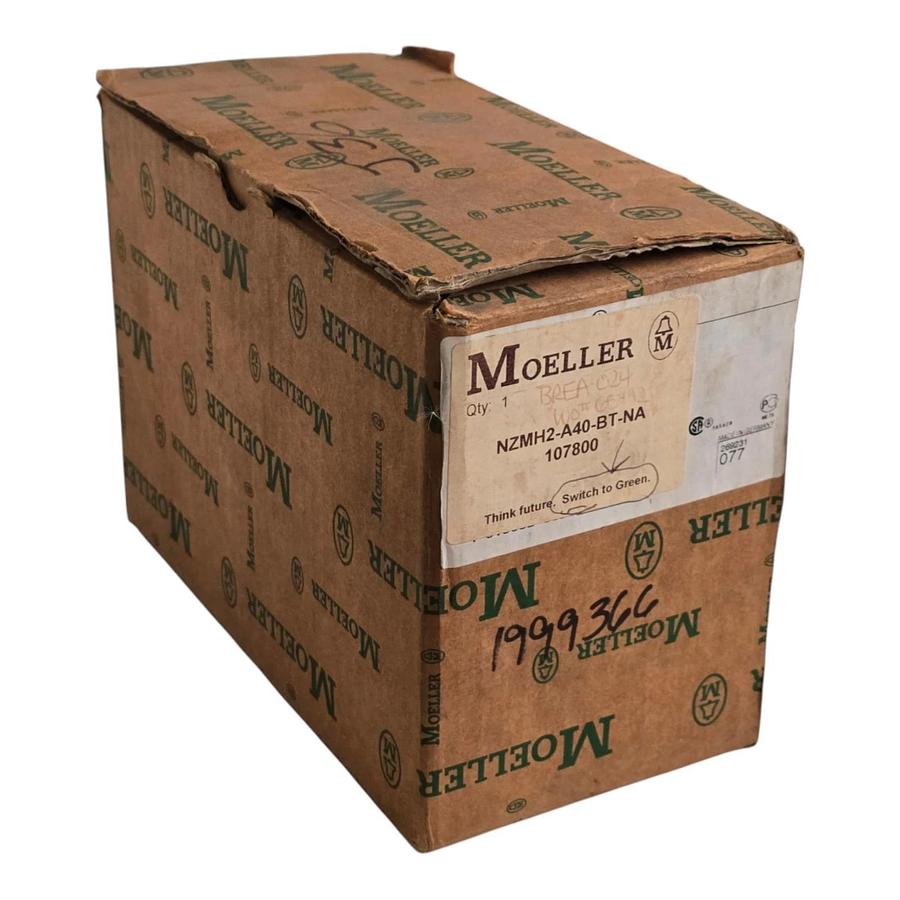 Eaton Moeller NZMH2-A40-BT-NA | 107800 MCCB Circuit Breaker 3P 40A 600V w/Trip