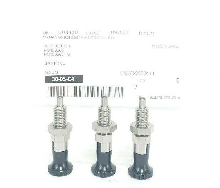 LOT OF 3 NEW MISUMI SXYKN8L INDEXING PLUNGERS THREAD DIA. 8MM STROKE 6MM