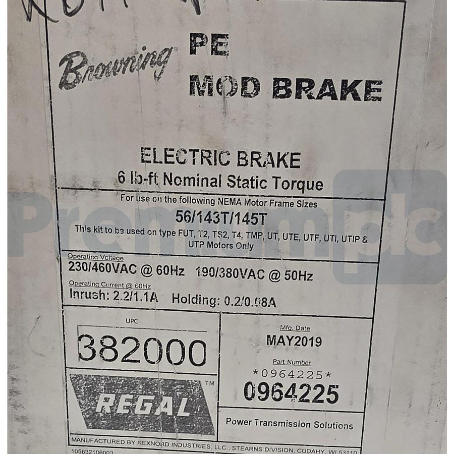 Used Browning 0964225 | SHSTP 6 56B Shur-Stop Brake Kit 6lb-ft 105632106003 | 964225