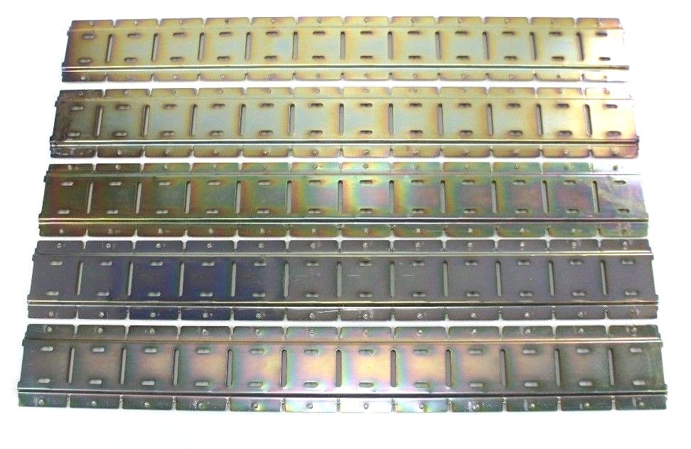 Used BOX OF 5 NEW ALLEN BRADLEY 700-M12 UNIVERSAL MOUNTING STRIP 12 RELAY SLOTS SER A