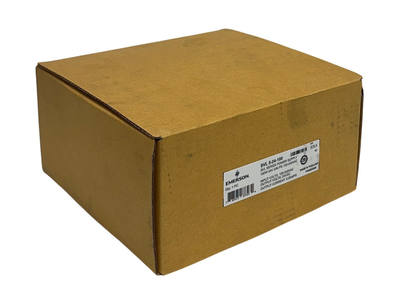 Used EMERSON SOLA SVL 5-24-100 / SVL524100 SVL SERIES POWER SUPPLY 120W 24V OUT NSMP