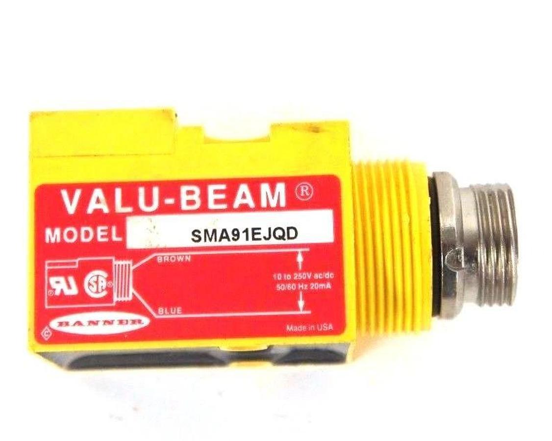 NEW BANNER SMA91EJQD VALU-BEAM SENSOR EMITTER 10 TO 250V, 50/60HZ, 59140