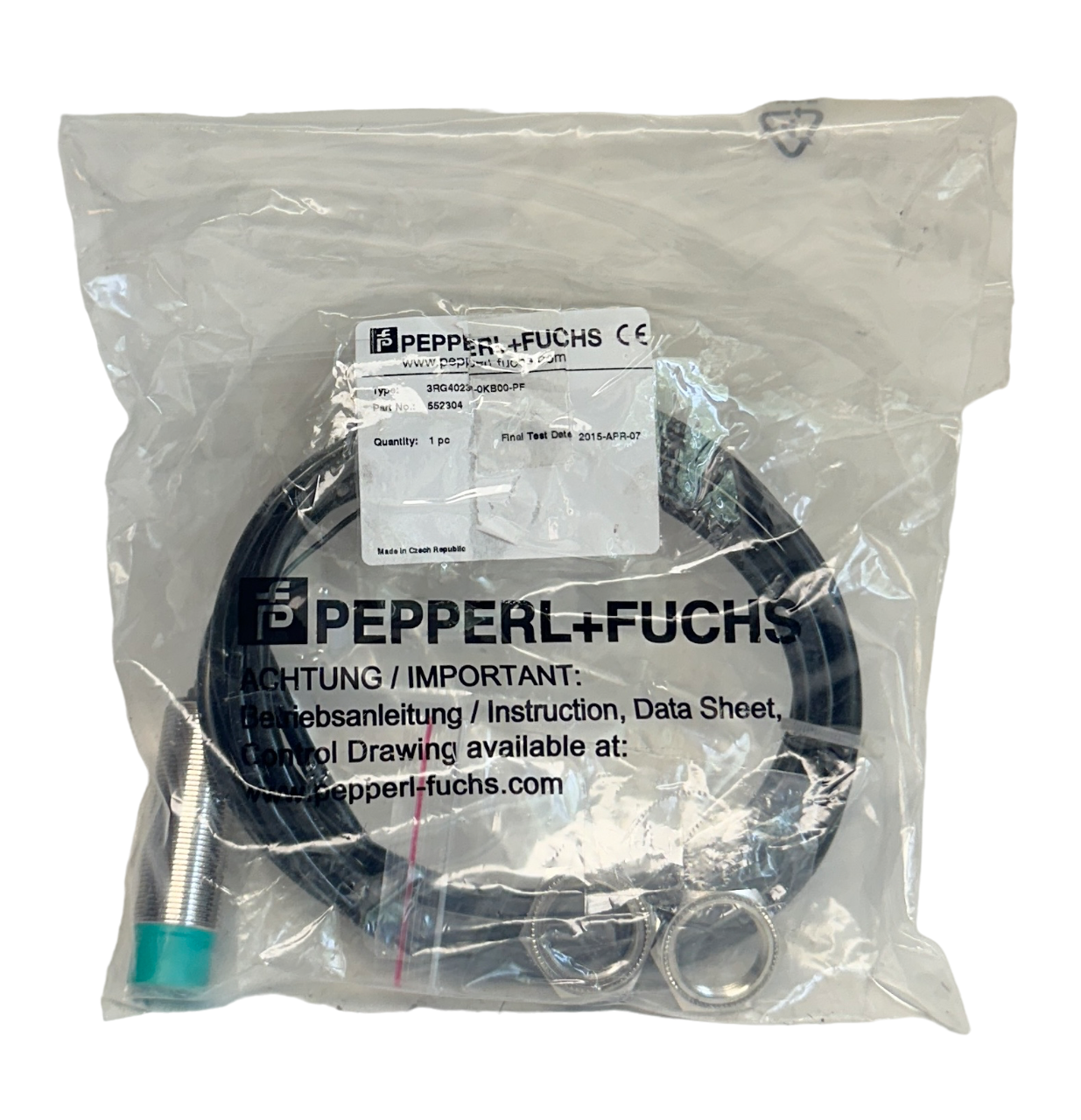 Used PEPPERL+FUCHS 3RG4023-0KB00-PF / 3RG40230KB00PF INDUCTIVE PROXIMITY SWITCH NSMP