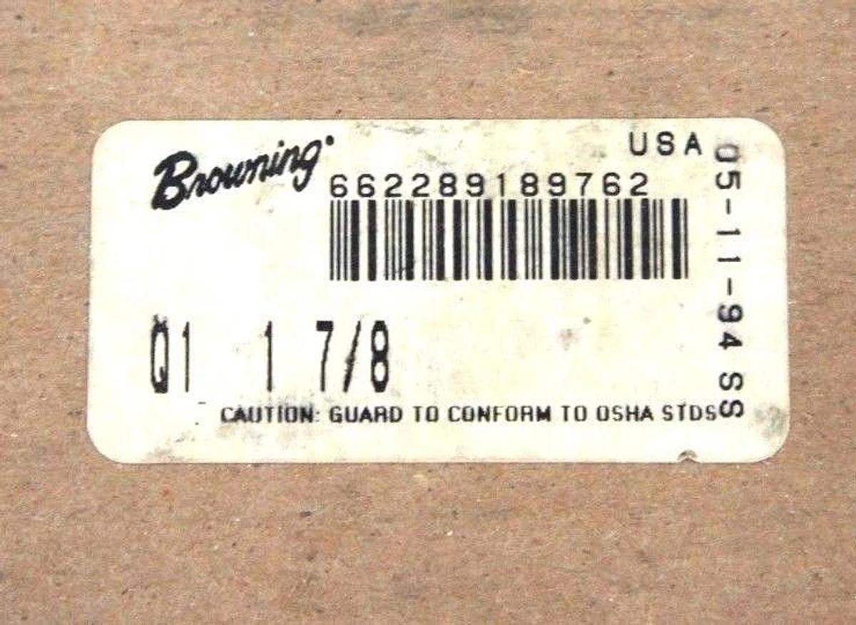 Used LOT OF 2 NIB BROWNING Q1 1 7/8 SPLIT TAPER BUSHINGS, Q1178