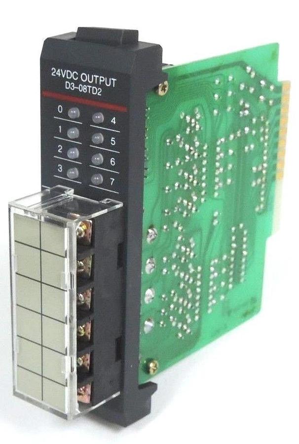 Used NIB AUTOMATION DIRECT D3-08TD2 OUTPUT MODULE D308TD2, 24VDC, 5-28VDC 0.5A