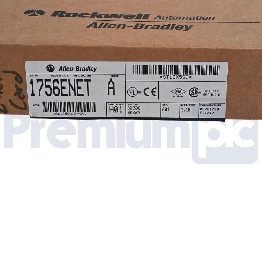 Used Surplus Allen Bradley 1756-ENET /A ControlLogix EtherNet/IP TCP/IP Bridge Module