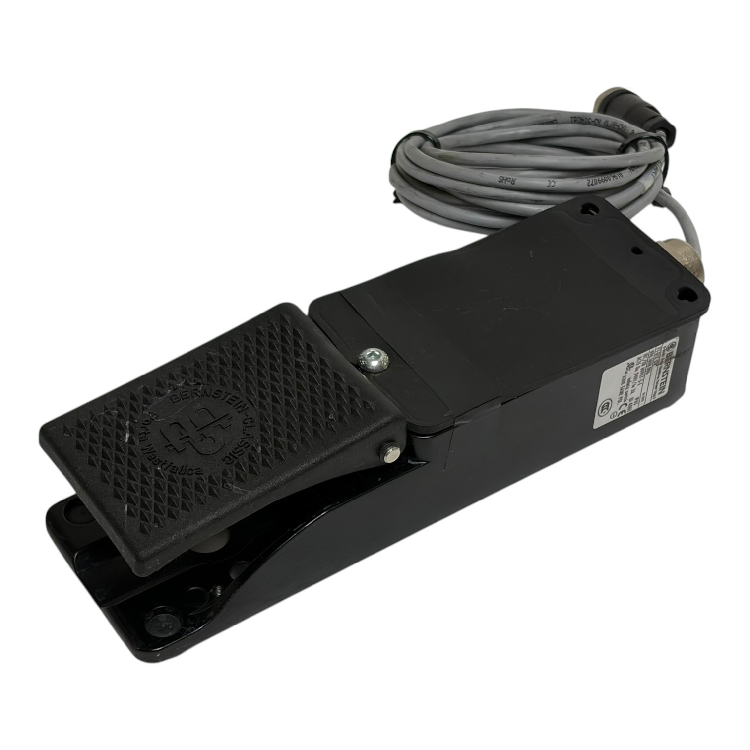 Used New Bernstein F1-U1Z UN Foot Switch 606.1600.006 Industrial Metal Pedal Unused