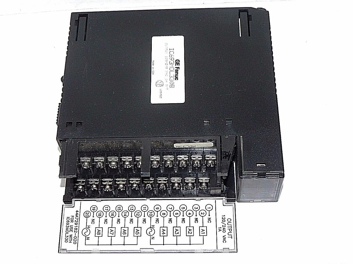 Used GE FANUC IC693MDL330B OUTPUT MODULE OUTPUT 120/240 VAC 1A, 8PT