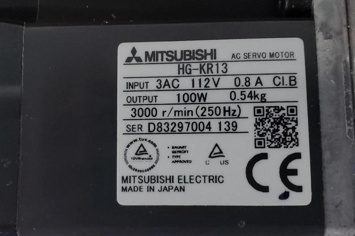 Used GAM GEAR 730028 FP SERIES GEARHEAD 16:1 RATIO W/ HG-KR13 SERVO MOTOR & BASE