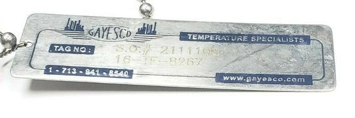 Used CROUSE-HINDS GAYESCO 16-TE-8267 5FT TEMPERATURE PROBE GUAB 26 3/4IN. 21 16TE8267