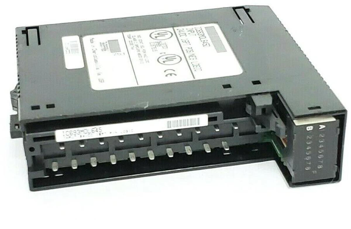 Used GE FANUC IC693MDL645D INPUT MODULE 24VDC 16PT POS/NEG LOGIC W/OUT WIRING ARM