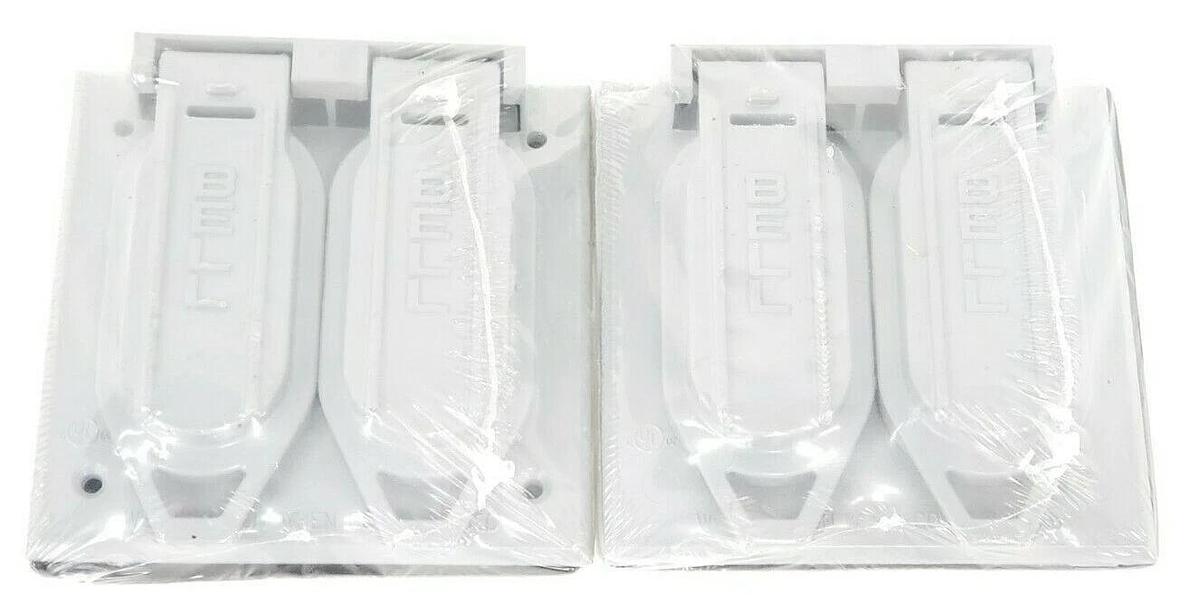 Used LOT OF 5 NEW THOMAS & BETTS WR281-C 2 GANG, 2 DUPLEX COVERS, WR281C