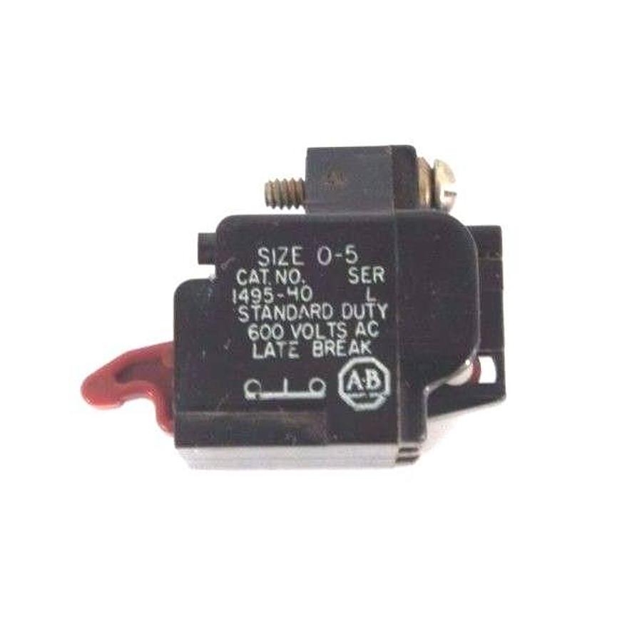 Used LOT OF 4 ALLEN BRADLEY 1495-H0 SIZE 0-5 CONTACTS SER L, 1495H0