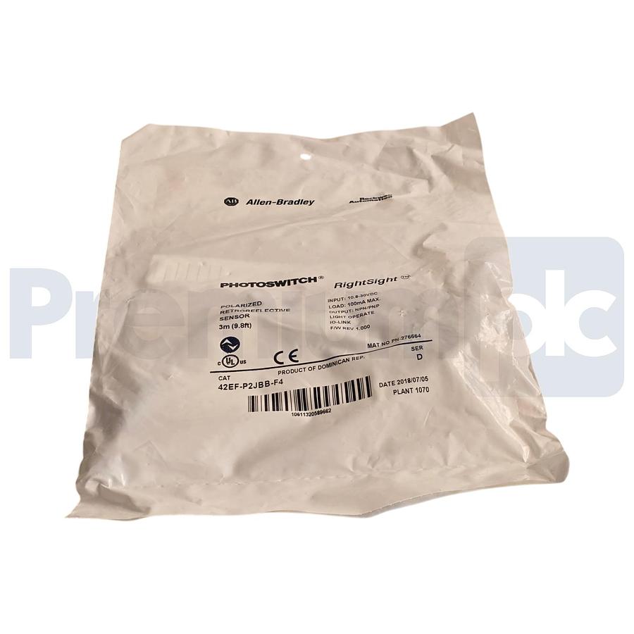 Allen Bradley 42EF-P2JBB-F4 /D PHOTOSWITCH RightSight Photo Sensor IO-Link NSFS