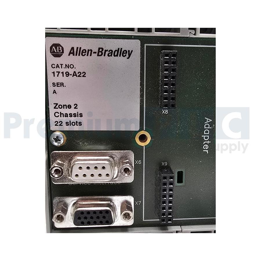 Used USED ALLEN BRADLEY 1719-A22 /A EX I/O 22-SLOT ZONE-2 BASE CHASSIS 1719A22