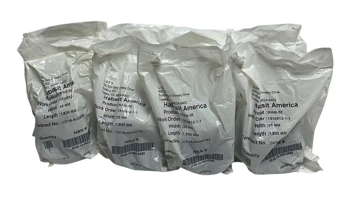 Used 8 HABASIT AMERICA MAM-5E / MAM5E CONVEYOR BELTS W: 35mm L: 1,830mm OEM NSFS
