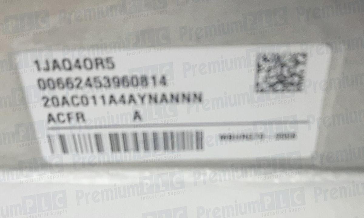 Used NEW ALLEN BRADLEY 20AC011A4AYNANNN /A POWERFLEX 70 AC DRIVE 7.5 HP FRN. 2.002