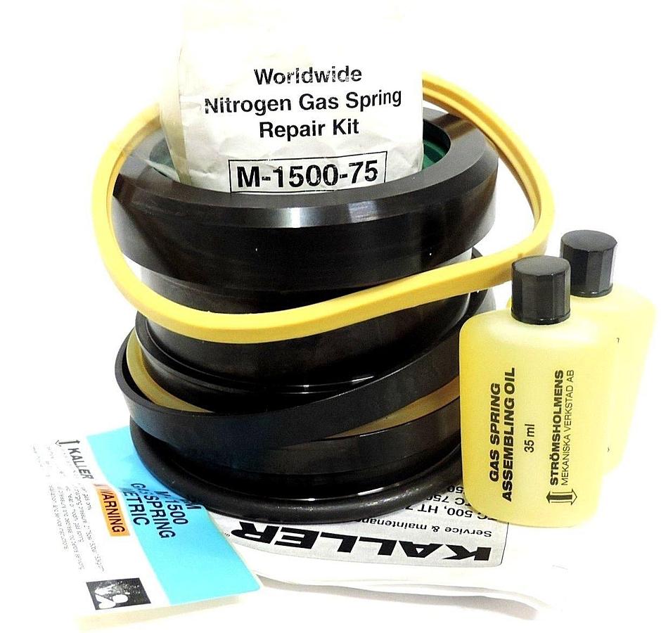 Used NEW KALLER M-1500-75 NITROGEN GAS SPRING REPAIR KIT GM M1500 X1500 3020434